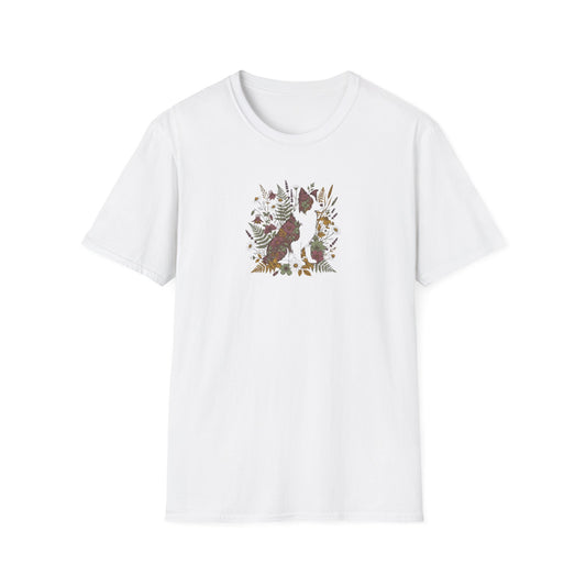 Floral Collie T-Shirt