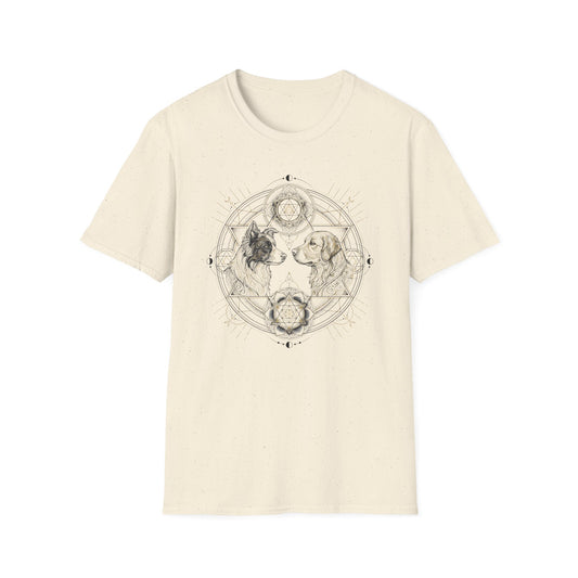 Sacred Geometry Dogs T-Shirt