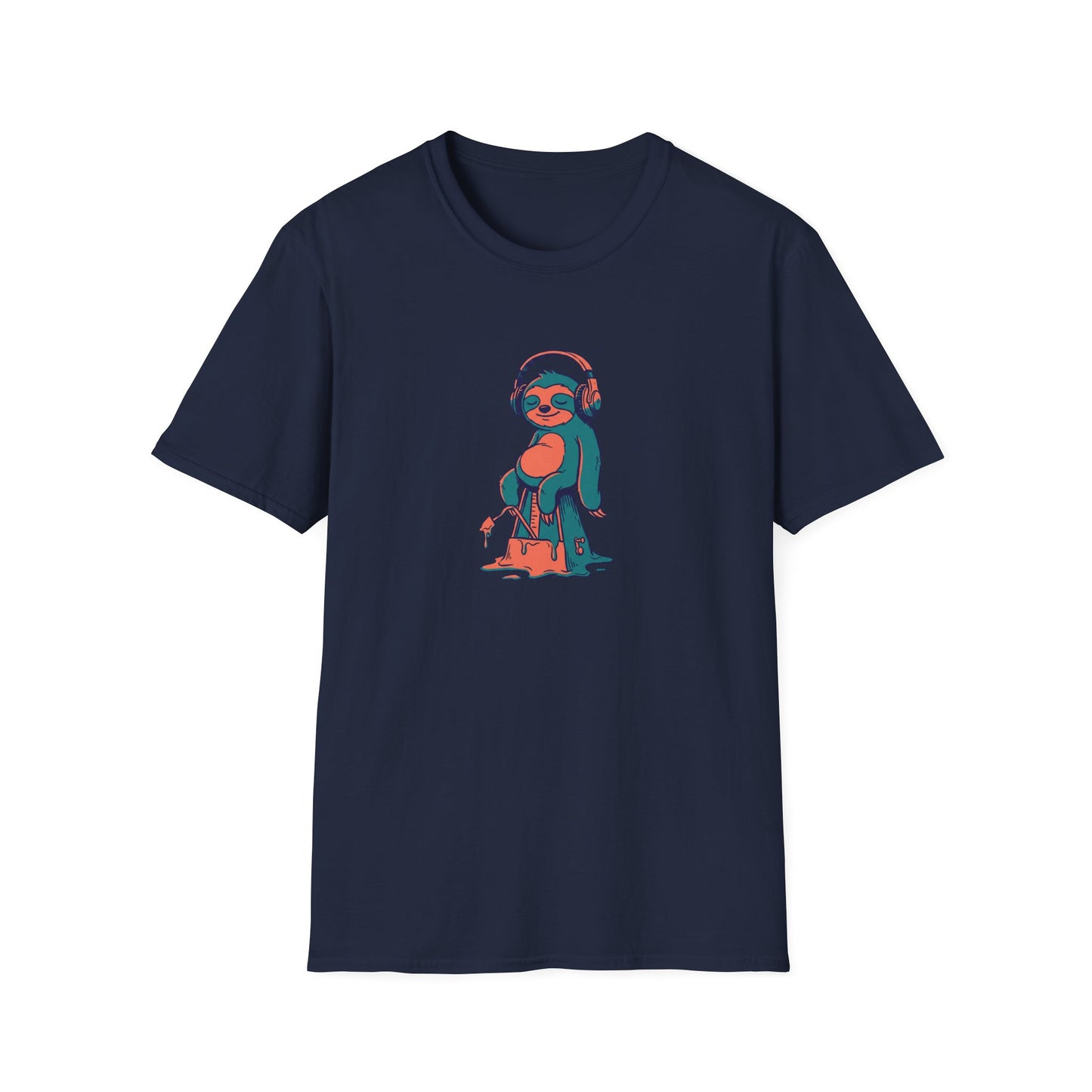 Chill Sloth Headphones T-Shirt