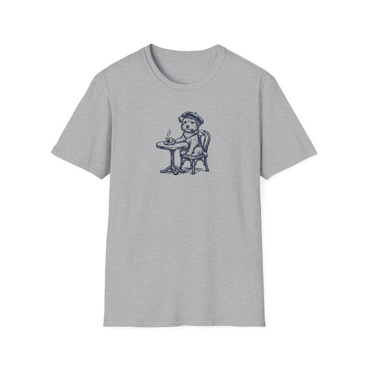 Coffee French Dog T-Shirt