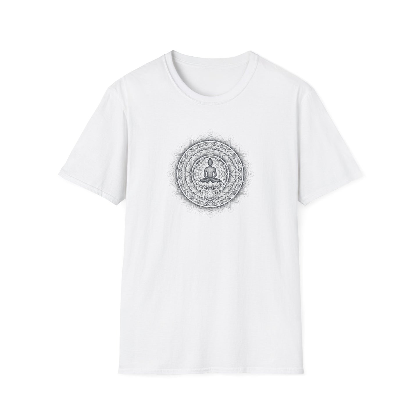 Dotted Lotus Pose Mandala T-Shirt