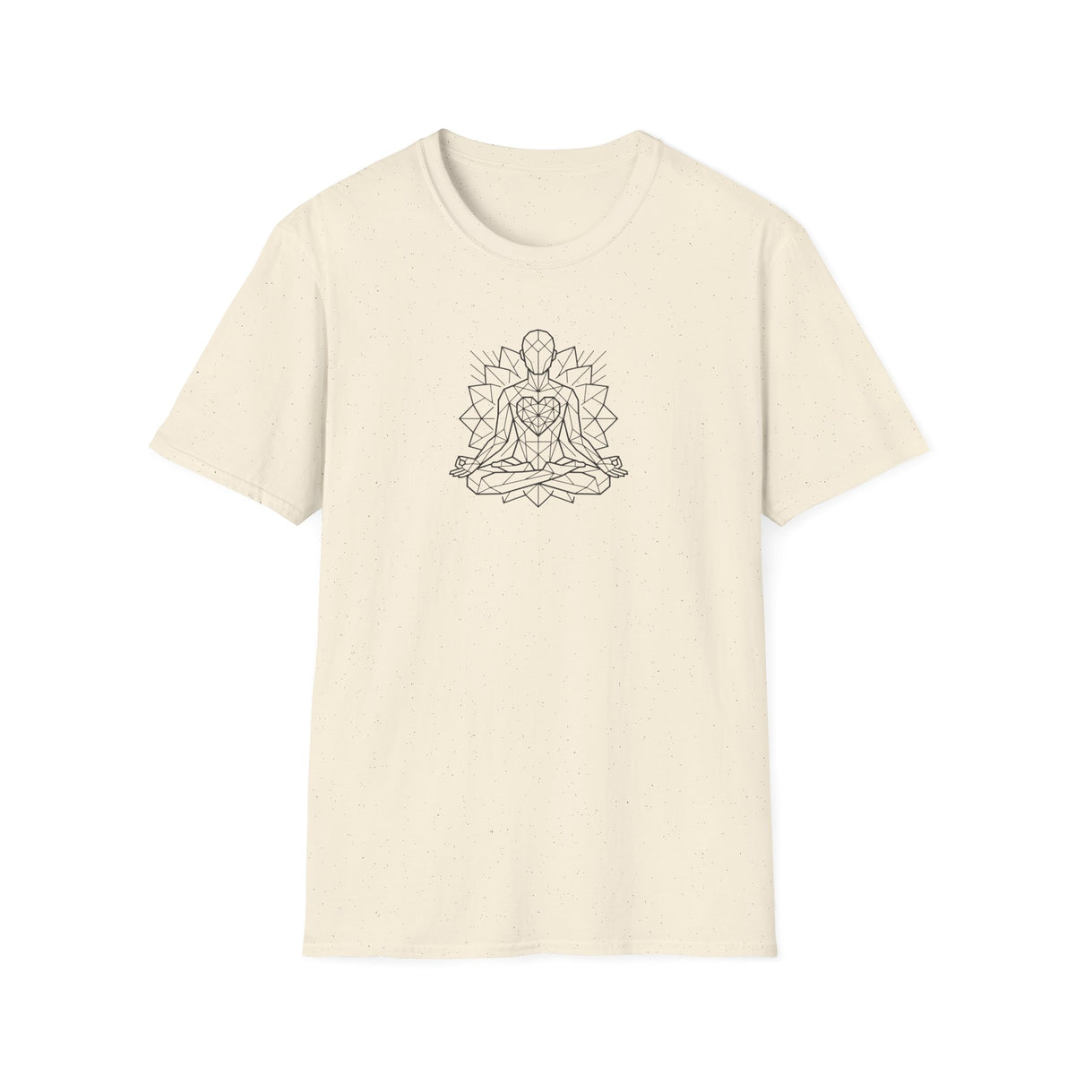 Polygon Heart Lotus Pose T-Shirt