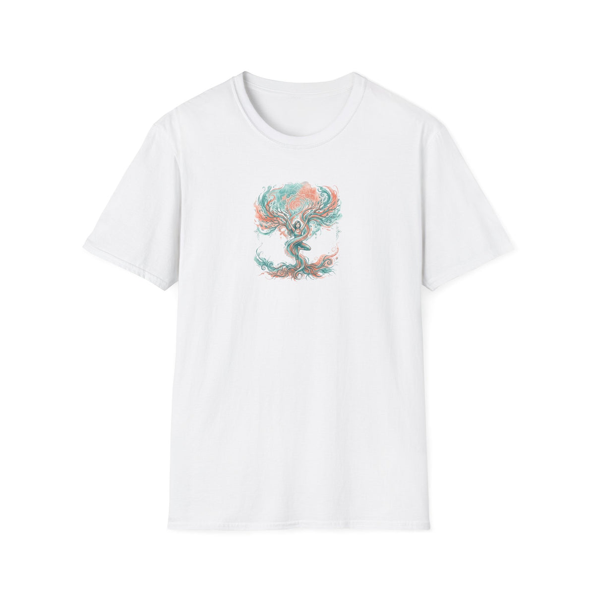 Watercolor Tree Pose Expression T-Shirt