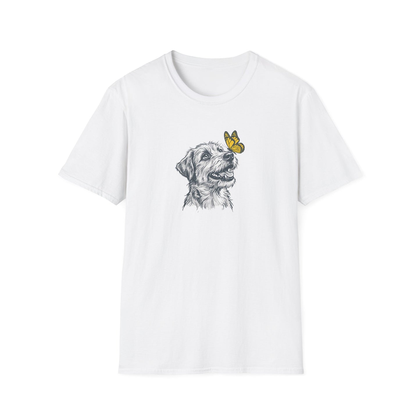Dog with Butterfly T-Shirt