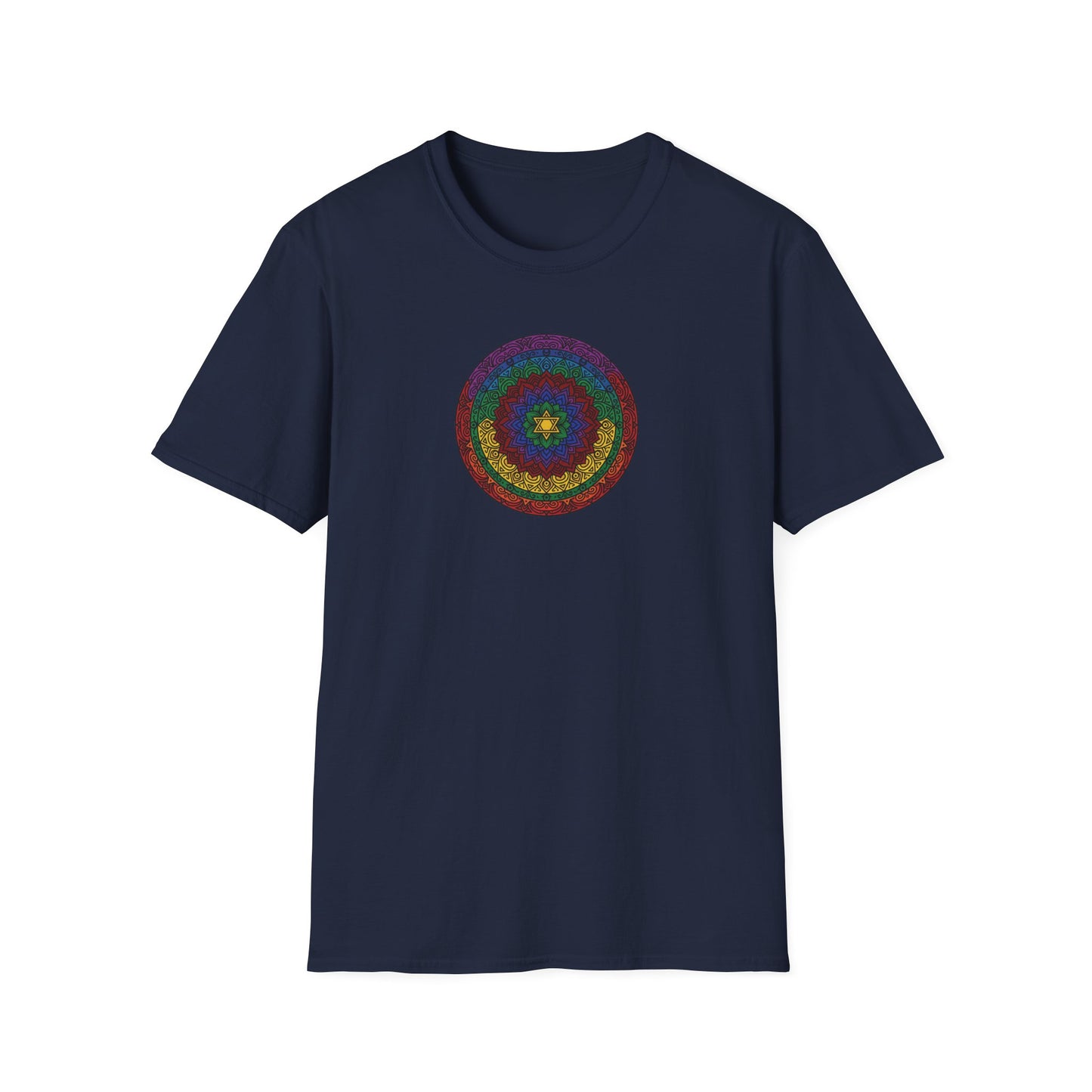 Vibrant Chakra Star Mandala T-Shirt