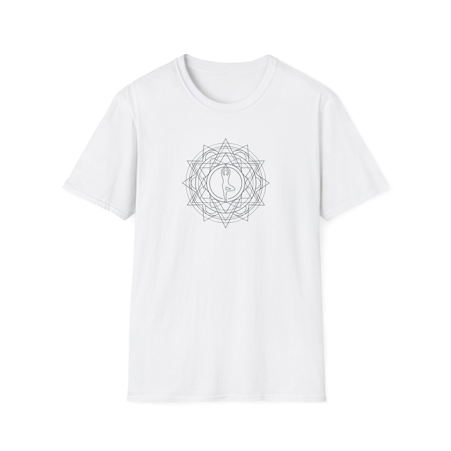 Line Art Person Mandala T-Shirt