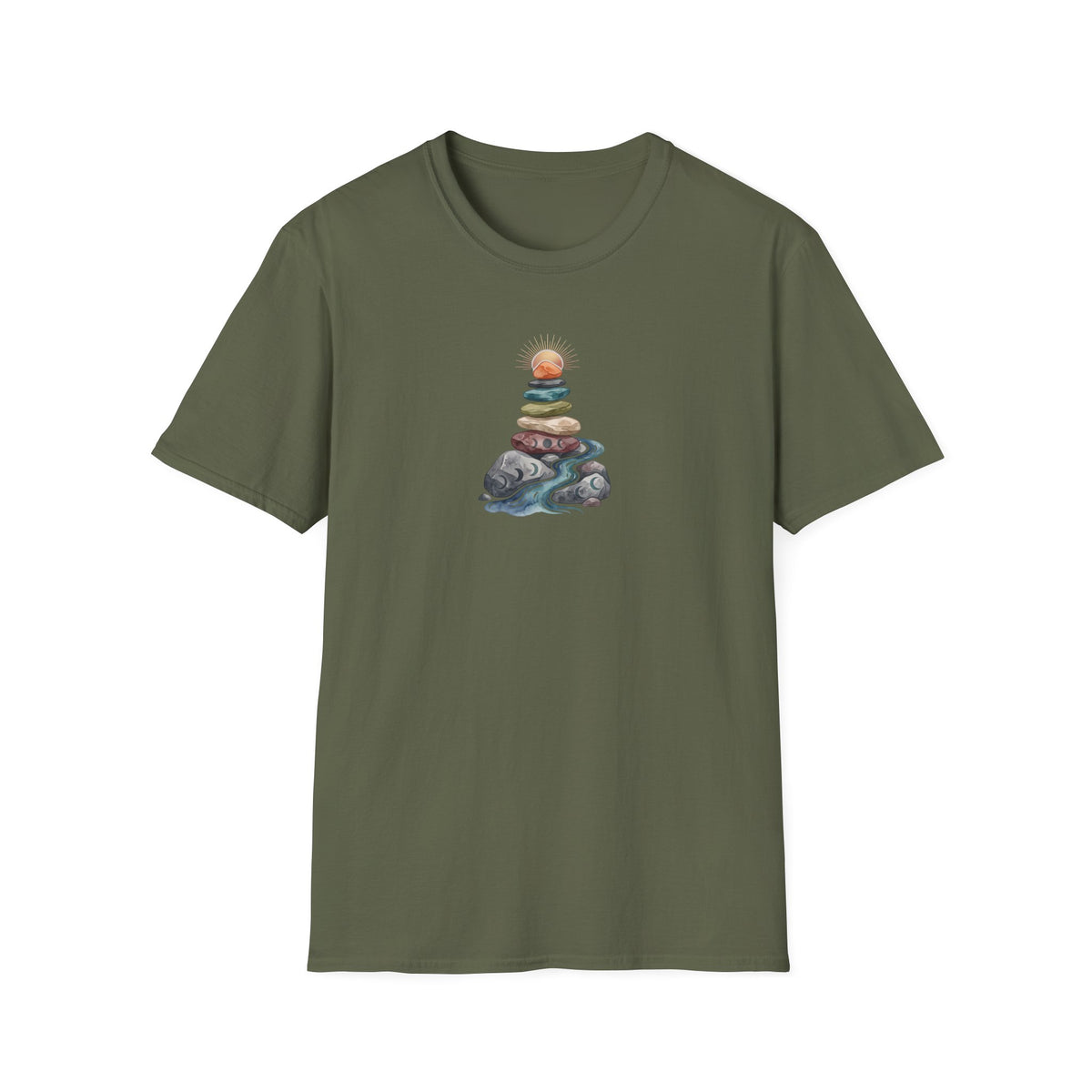 Sun & Moon Zen Stones T-Shirt