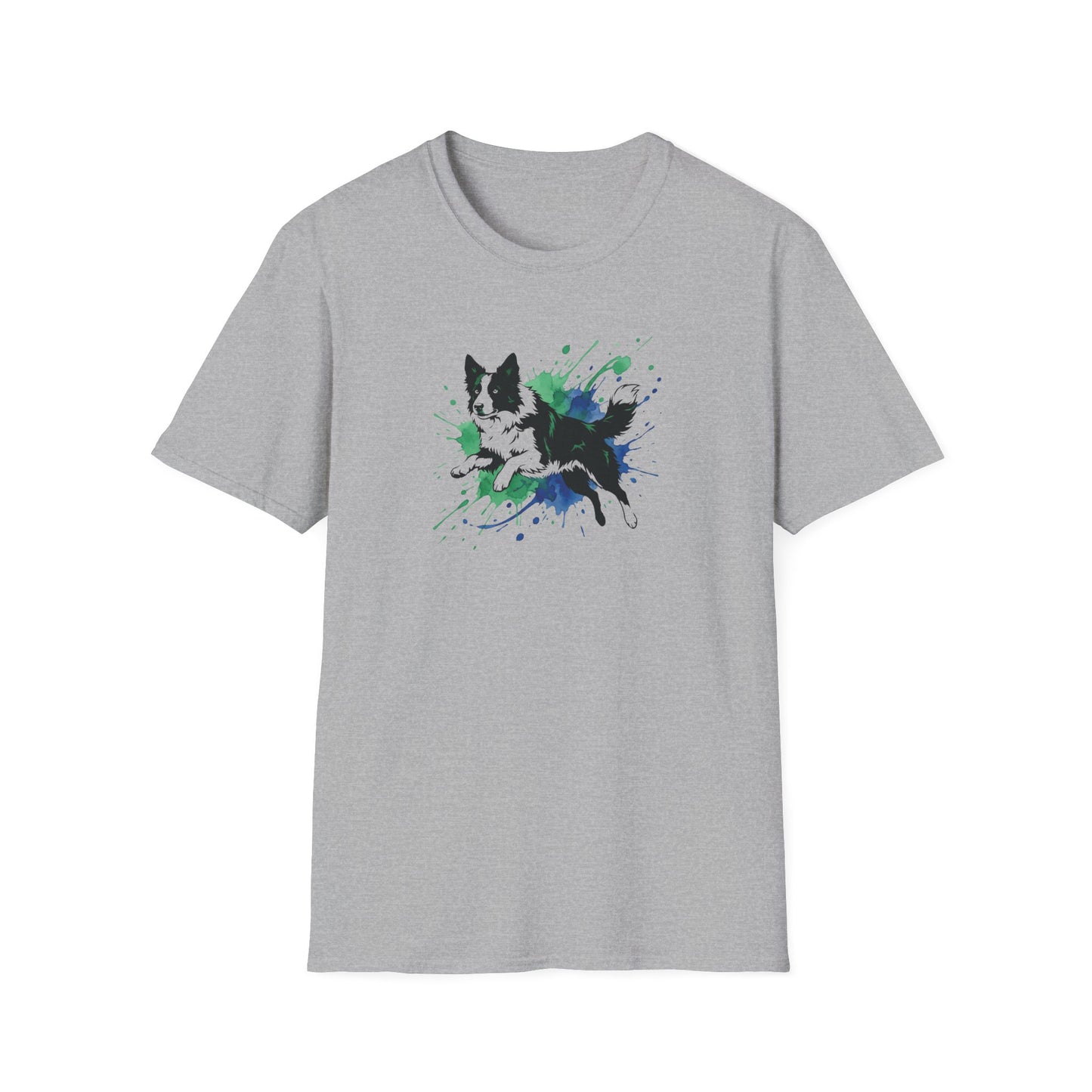 Splash Art Collie T-Shirt