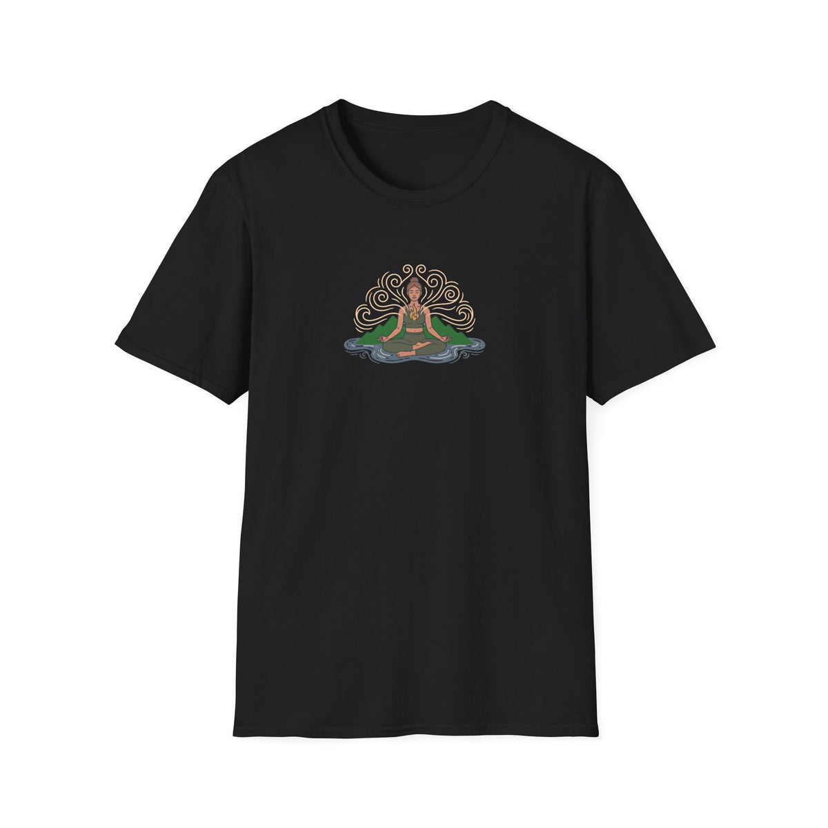 Elemental Harmony Lotus Pose T-Shirt