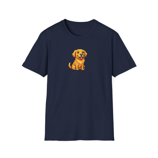 8-Bit Golden Puppy T-Shirt