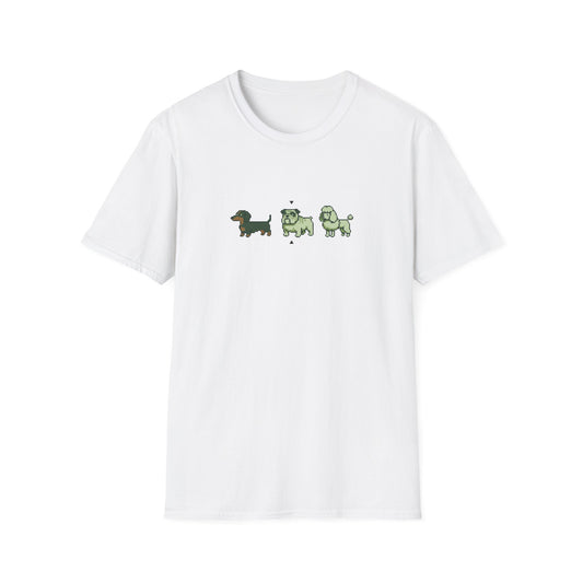 8-Bit Three Dogs T-Shirt