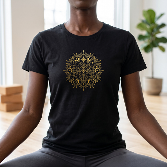Signs Yoga Pose Mandala T-Shirt