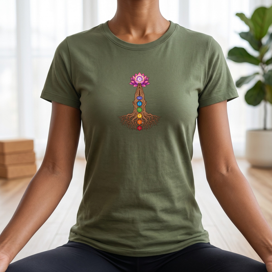 Rooted Chakras Lotus Hands T-Shirt