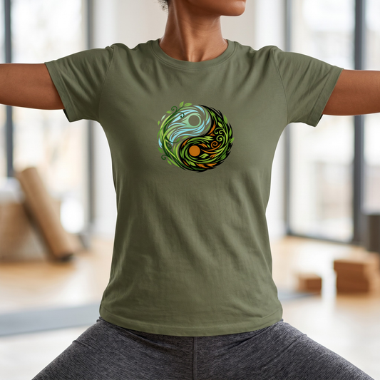 Wind & Leaves Yin Yang T-Shirt