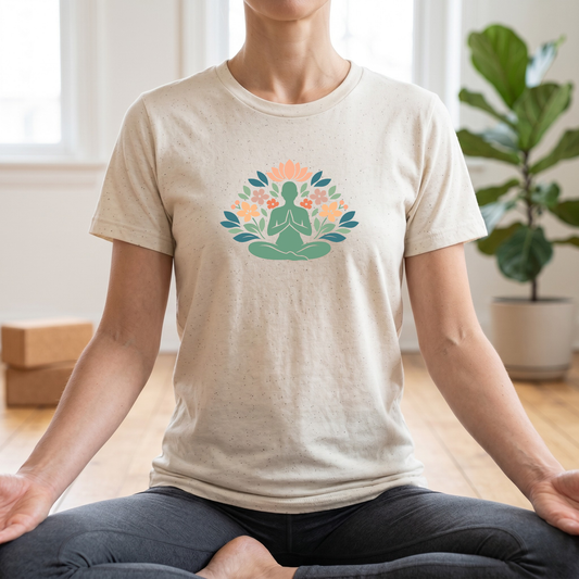 Floral Lotus Pose T-Shirt