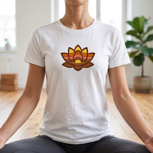 Retro Lotus Flower T-Shirt