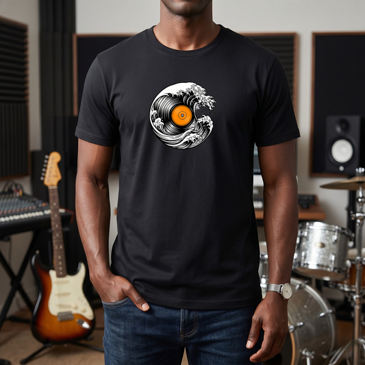 Ocean Wave Vinyl T-Shirt