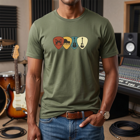 Retro Guitar Picks T-Shirt