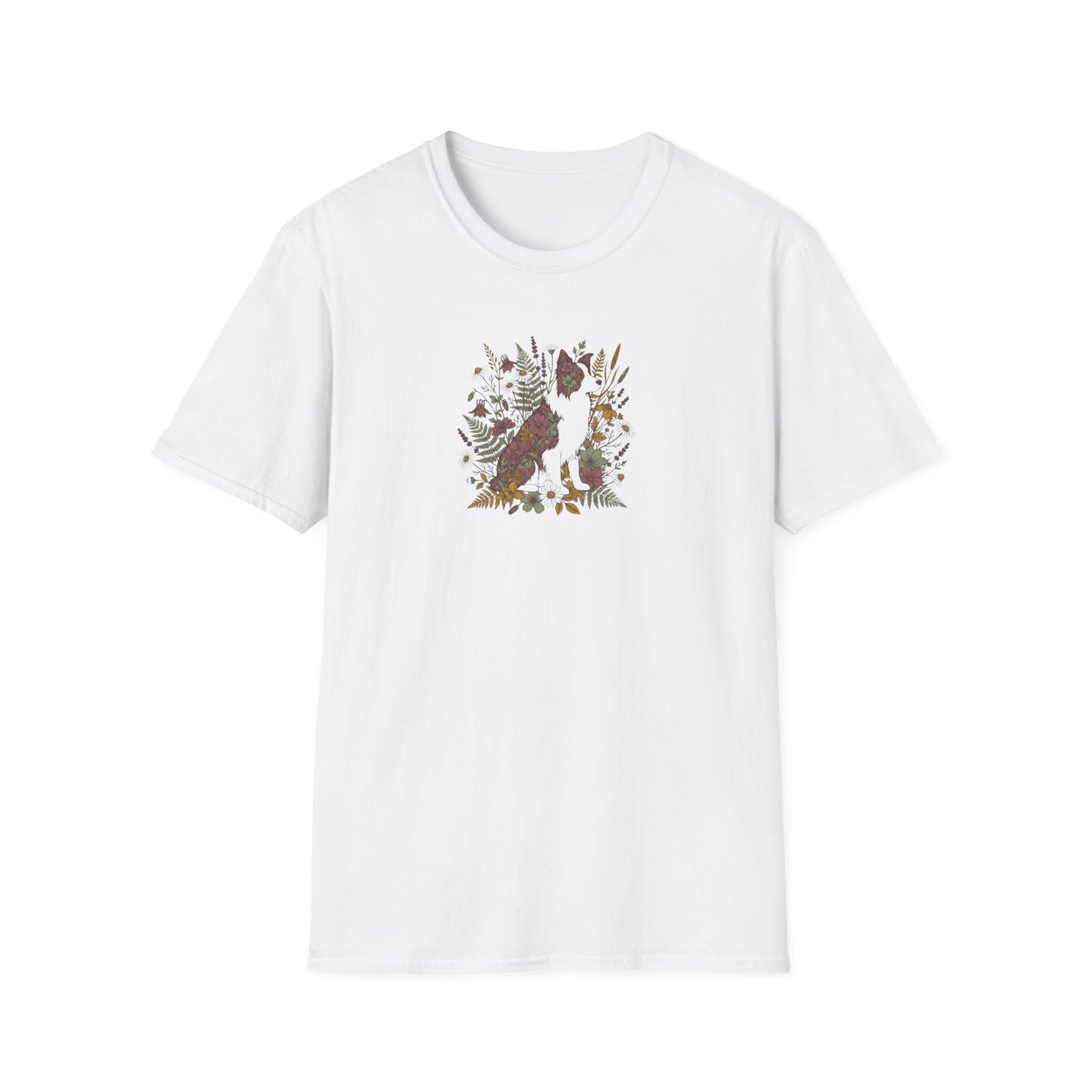 Floral Collie T-Shirt