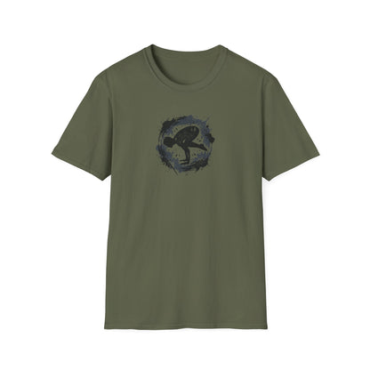 Electric Splatter Yoga Pose T-Shirt