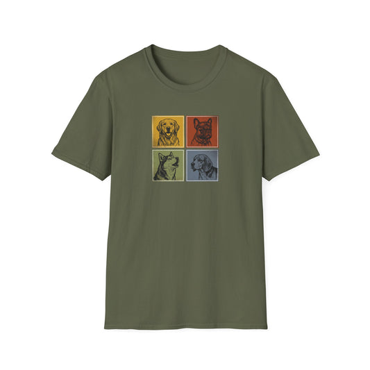Sketchbook Dog Portraits T-Shirt