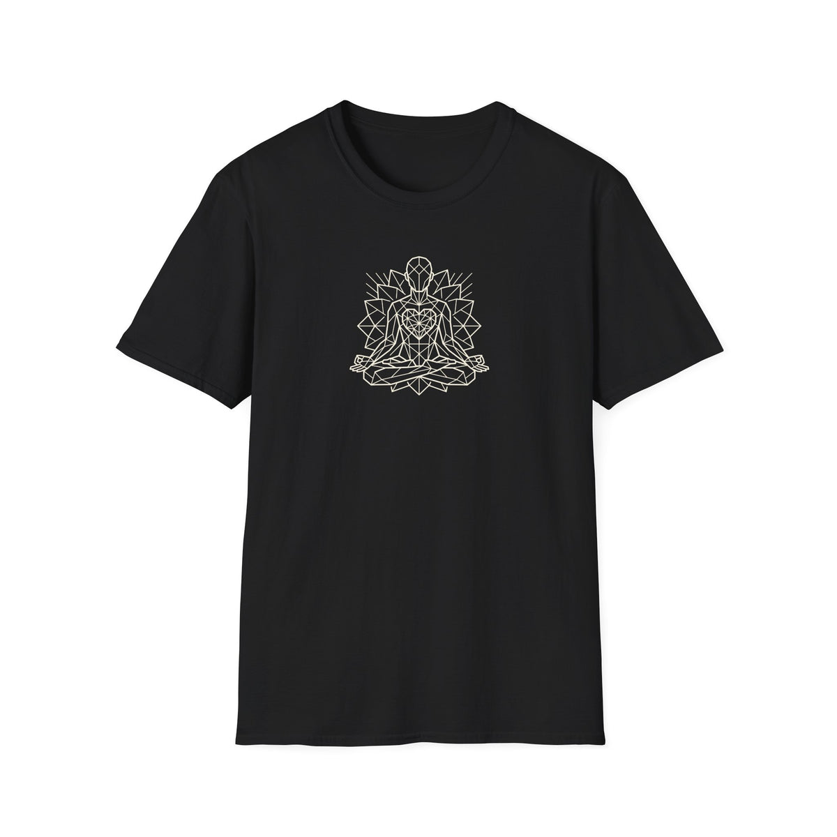 Polygon Heart Lotus Pose T-Shirt