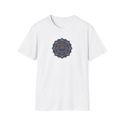 Deep Teal Floral Mandala T-Shirt