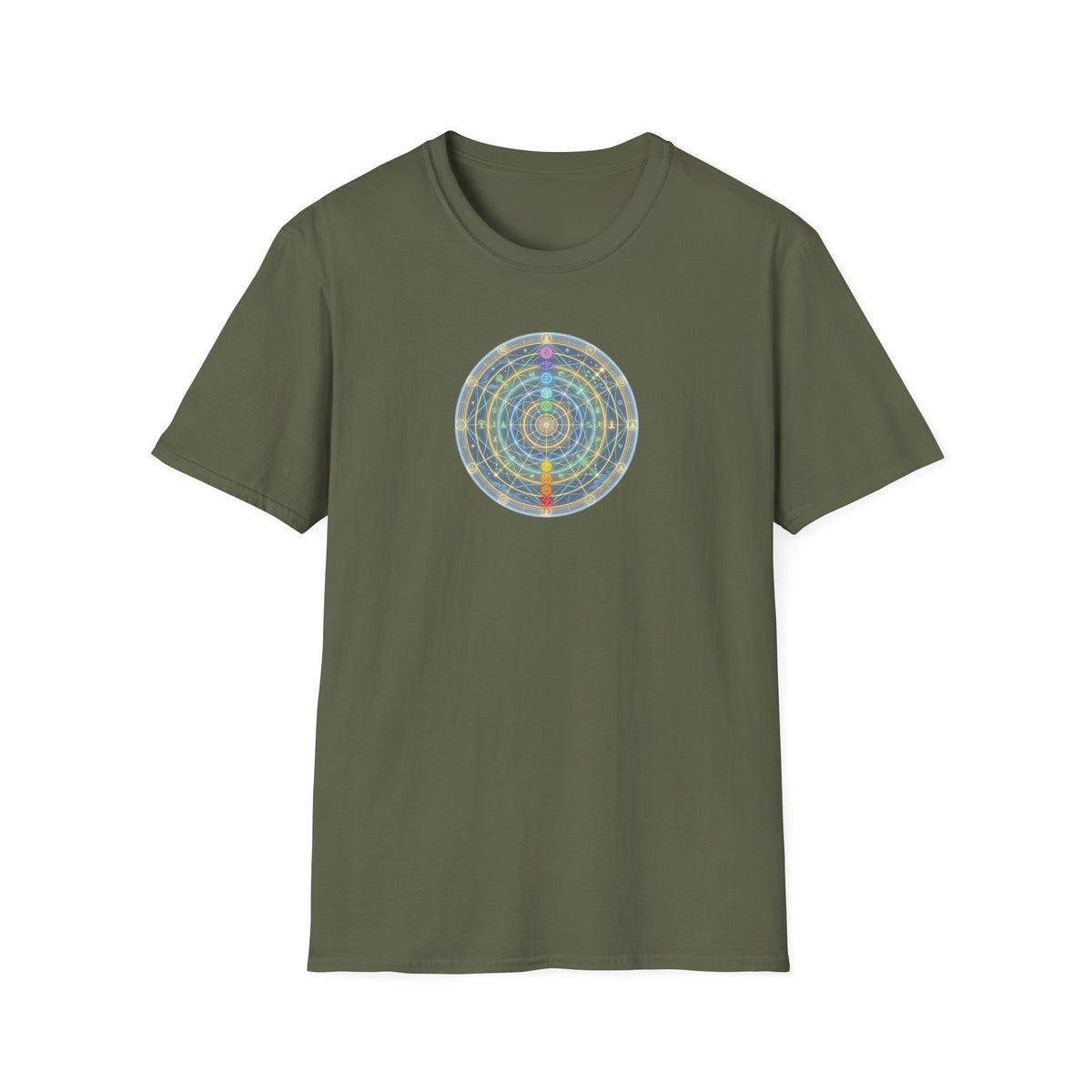 Glowing Chakra Mandala T-Shirt