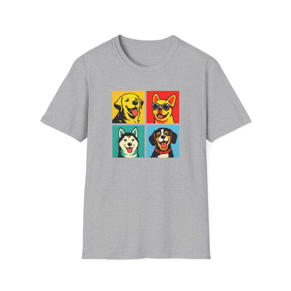 Four Dogs Mosaic T-Shirt