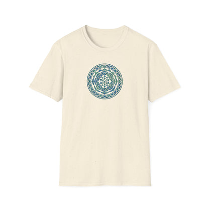 Watercolor Teal Mandala T-Shirt