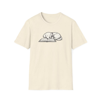 Sleeping Dog with Book T-Shirt
