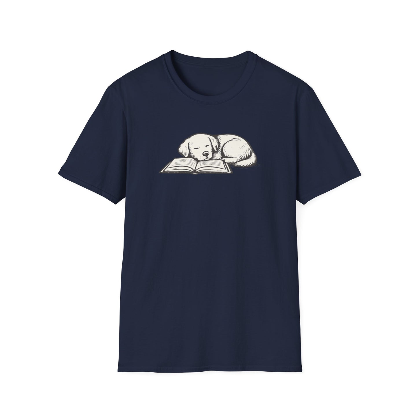 Sleeping Dog with Book T-Shirt