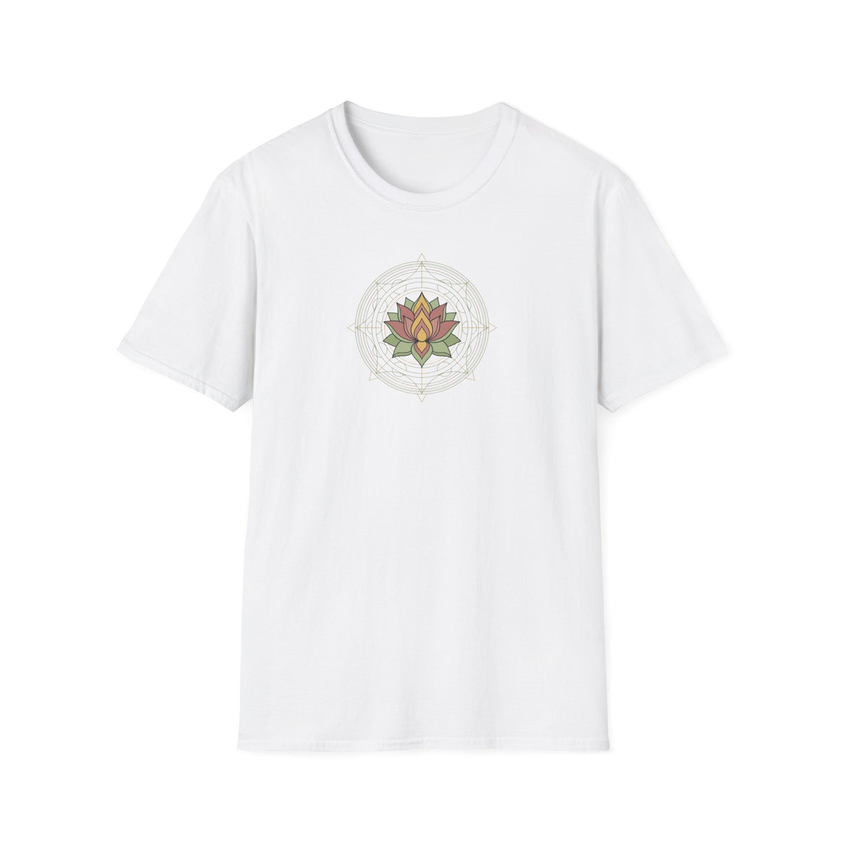 Geometric Lotus Flower T-Shirt