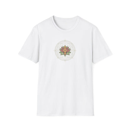 Geometric Lotus Flower T-Shirt