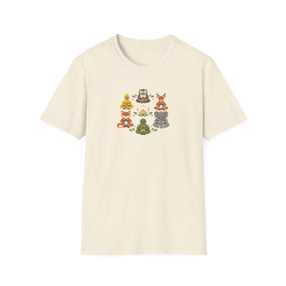 Lotus Pose Animal Group T-Shirt