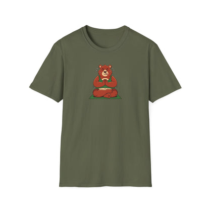 Trying My Best Yoga Bear T-Shirt