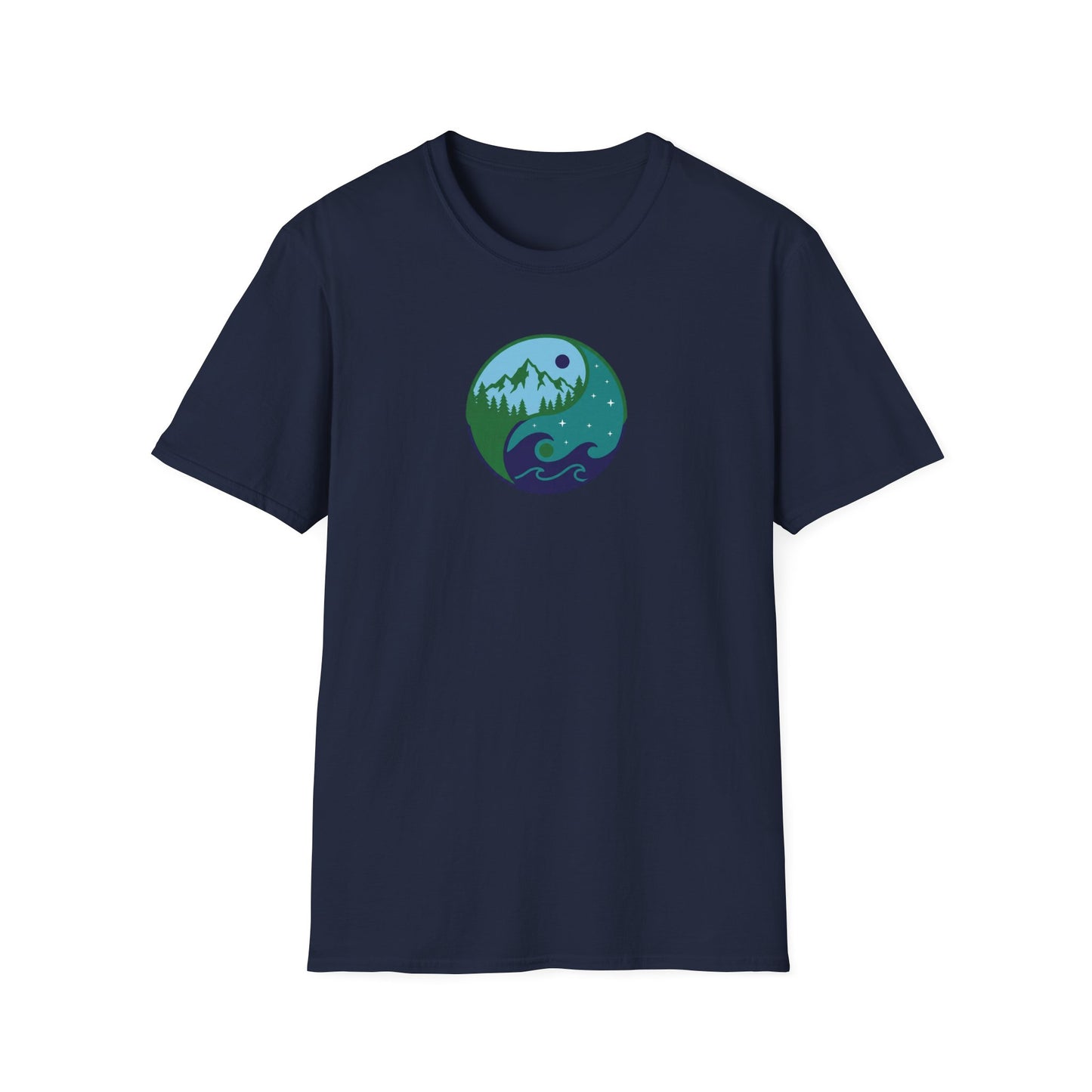 Sea & Mountain Yin Yang T-Shirt
