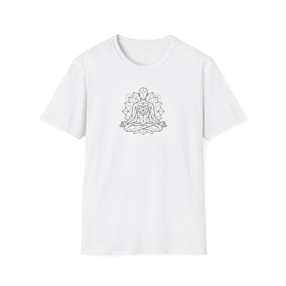 Polygon Heart Lotus Pose T-Shirt