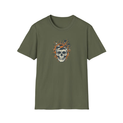 Broken Vinyl Skull T-Shirt
