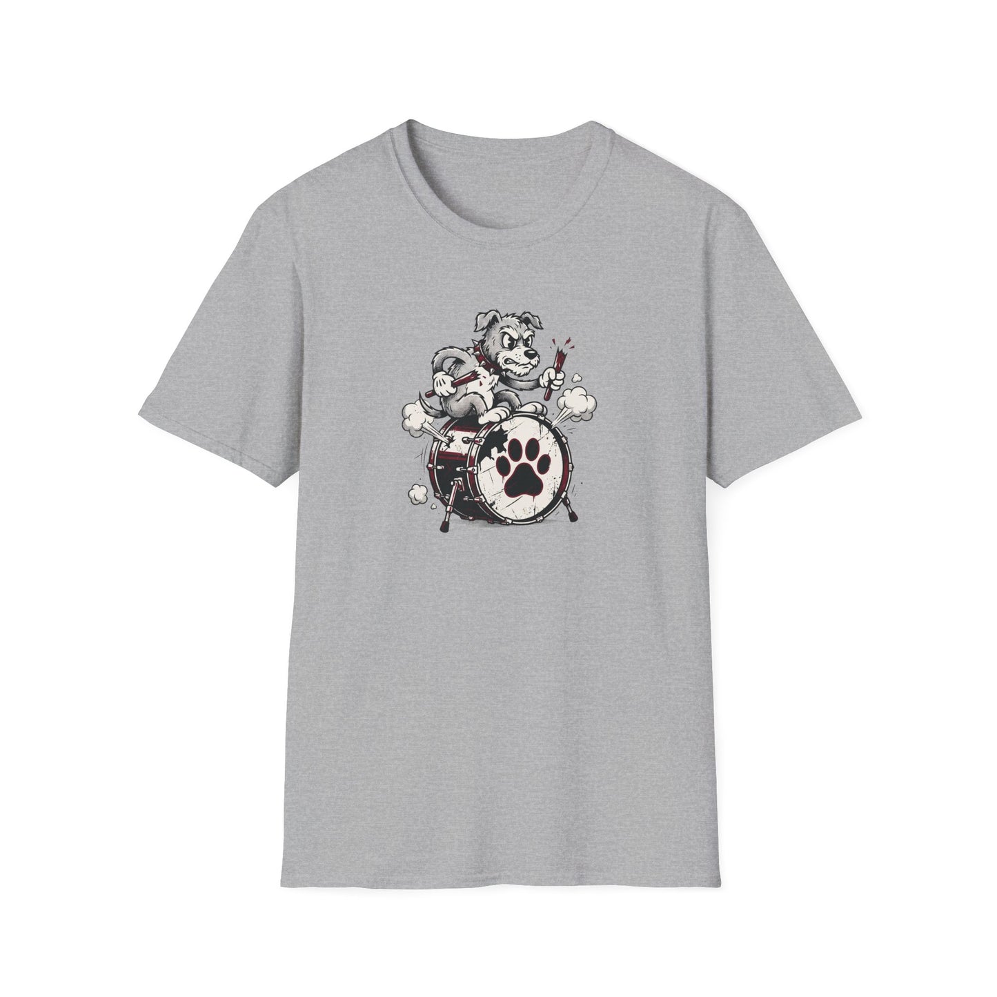 Angry Drummer Dog T-Shirt