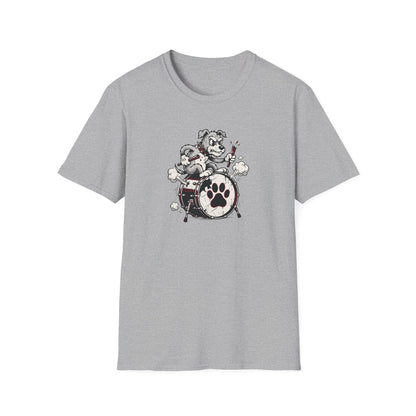 Angry Drummer Dog T-Shirt