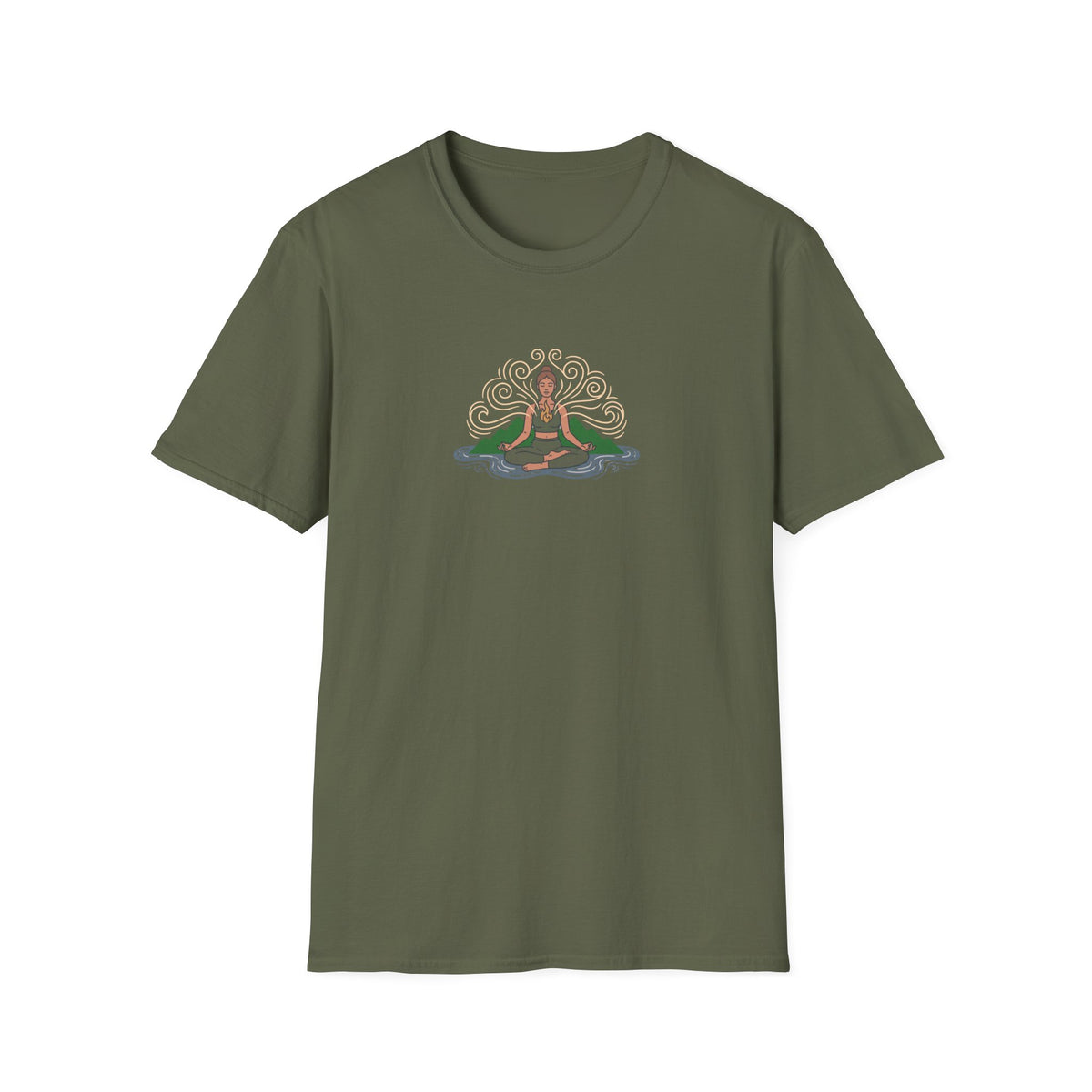 Elemental Harmony Lotus Pose T-Shirt