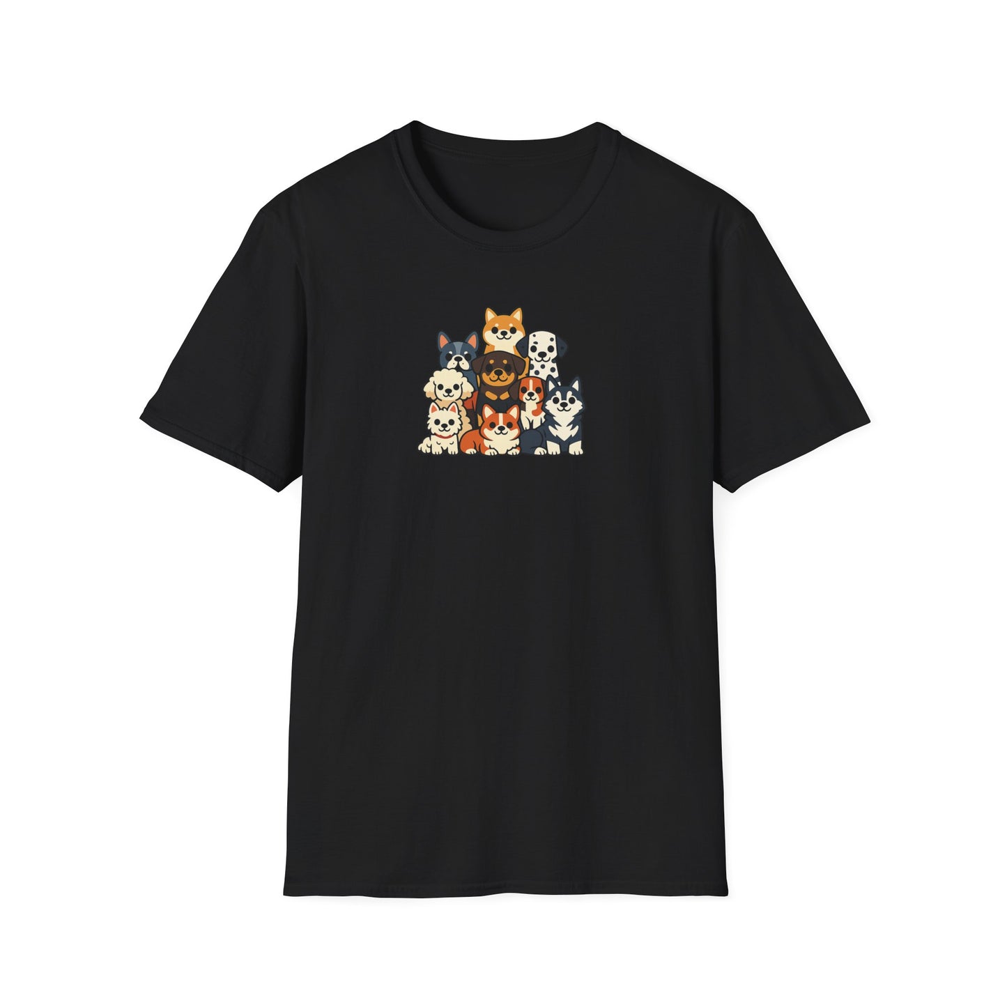 Cartoon Big Dog Group T-Shirt