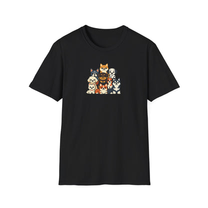 Cartoon Big Dog Group T-Shirt