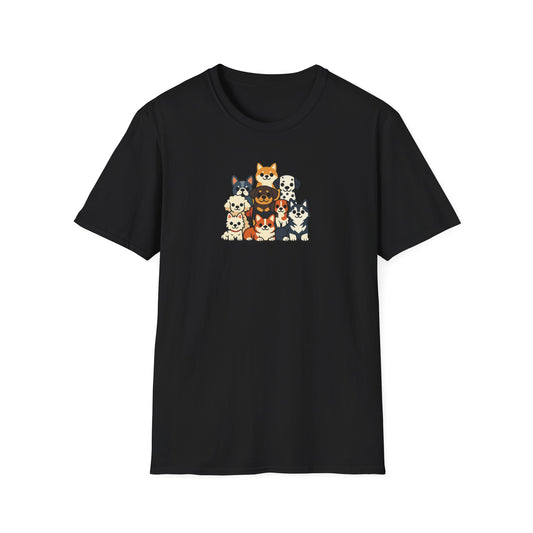 Cartoon Big Dog Group T-Shirt