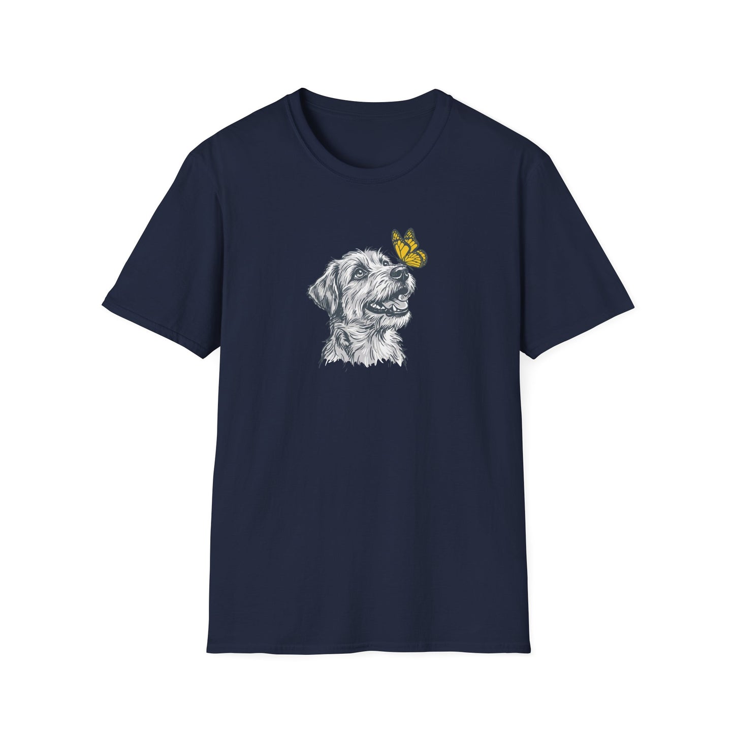 Dog with Butterfly T-Shirt
