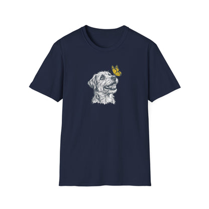 Dog with Butterfly T-Shirt