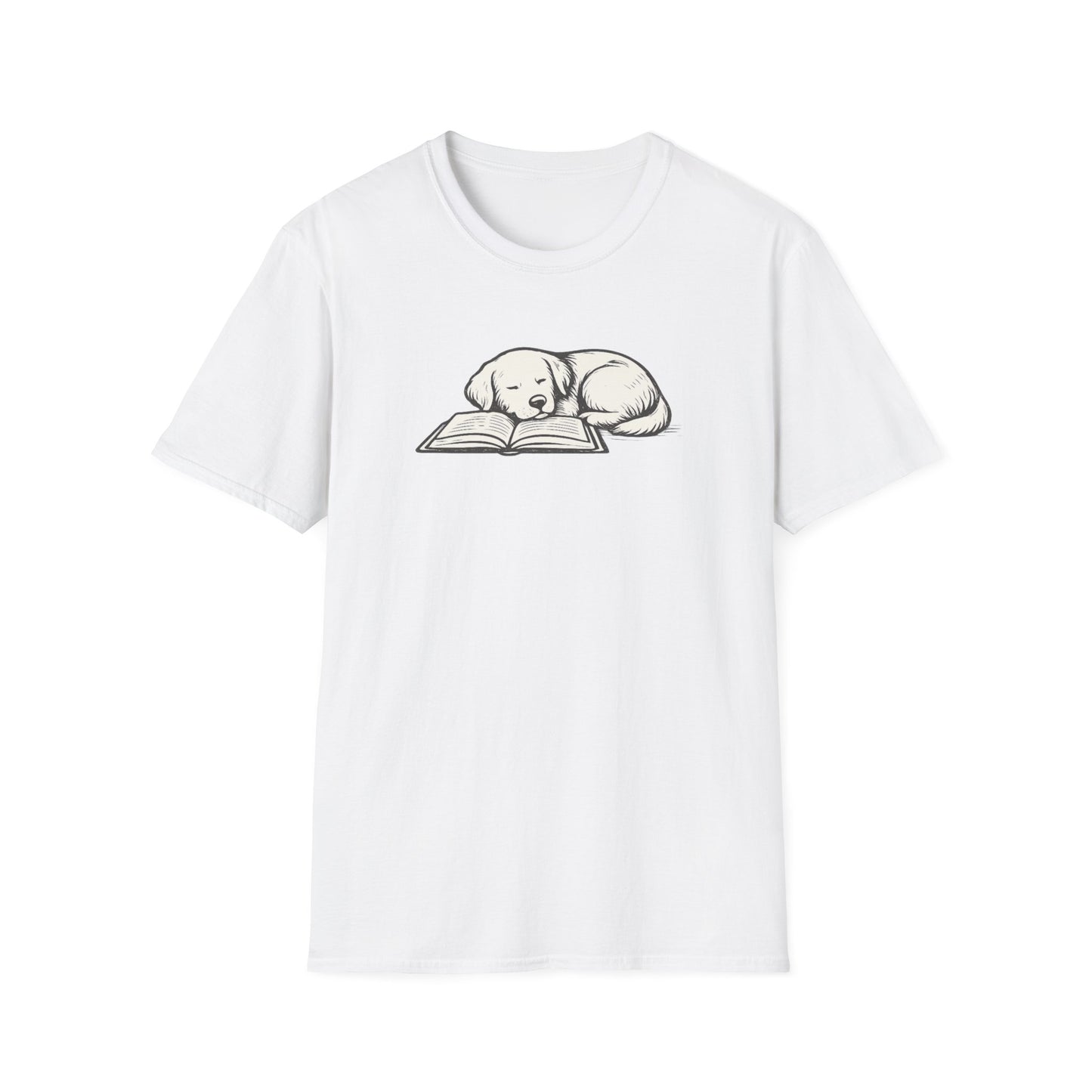Sleeping Dog with Book T-Shirt