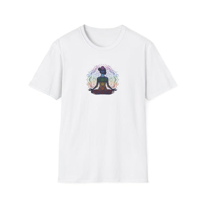 Vibrant Chakra Lotus Pose T-Shirt
