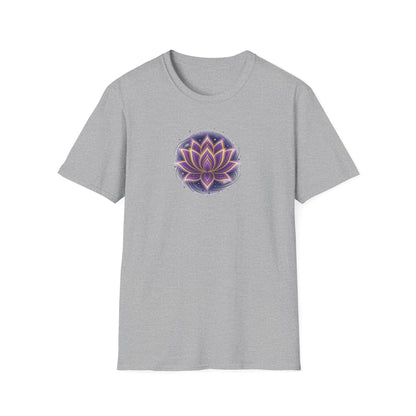 Cosmic Glowing Lotus Flower T-Shirt
